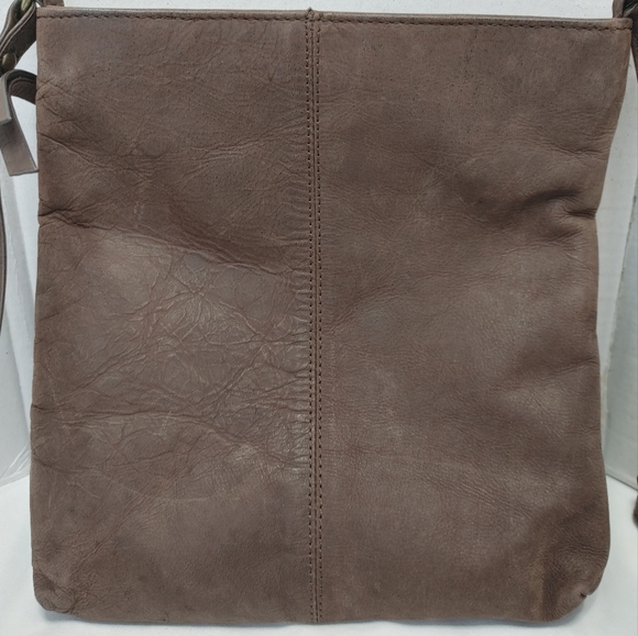 Estalon Brown Leather Crossbody Bag - Picture 3 of 5
